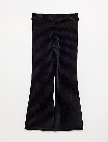 Effen ribfluwelen broek