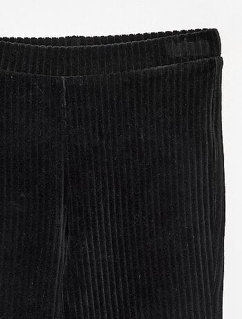 Effen ribfluwelen broek