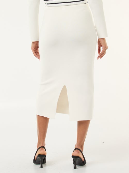 Effen rok van ottomantricot - Kiabi