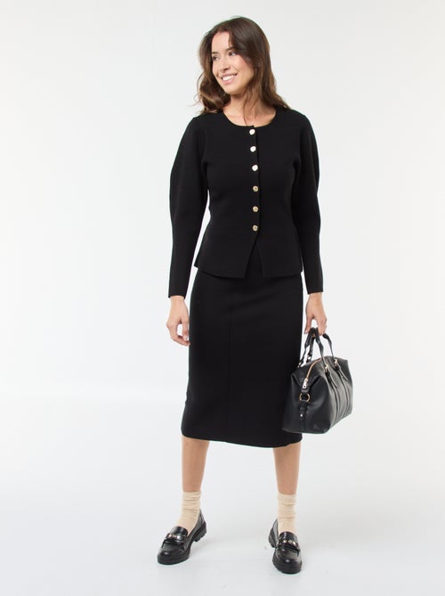 Effen rok van ottomantricot - Kiabi