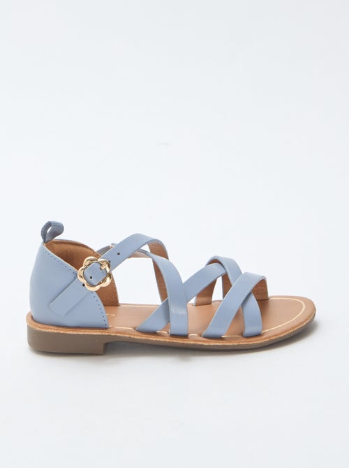 Effen sandalen met bandjes - Kiabi