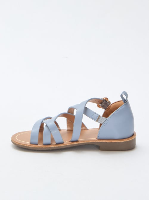 Effen sandalen met bandjes - Kiabi