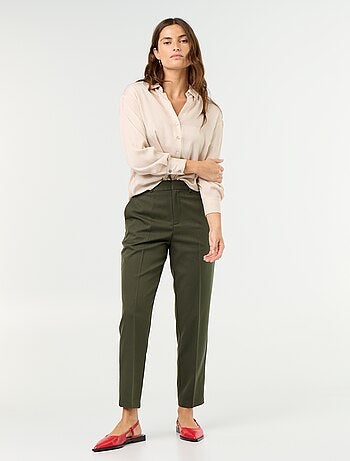 Effen satijnen blouse