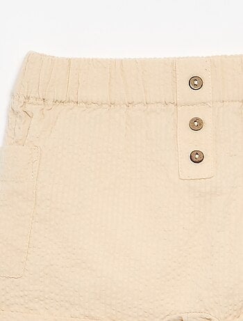 Effen seersucker short