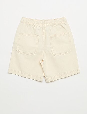 Effen short met elastische taille