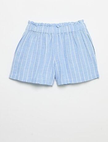 Effen short met fantasie strik