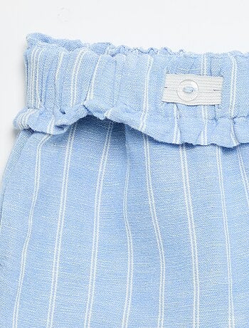 Effen short met fantasie strik