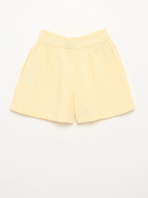 Effen short met fantasie strik - Kiabi Effen short met fantasie strik - Kiabi