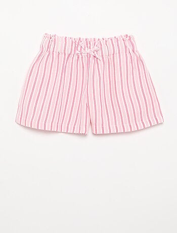 Effen short met fantasie strik