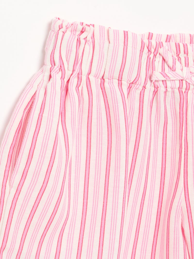 Effen short met fantasie strik Rose - Kiabi