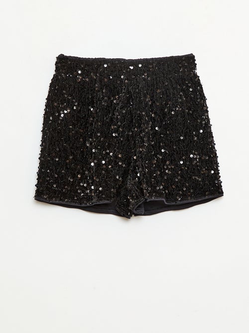 Effen short met lovertjes - Kiabi