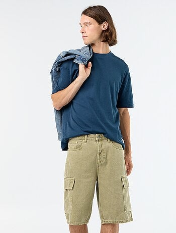 Effen short met meerdere zakken