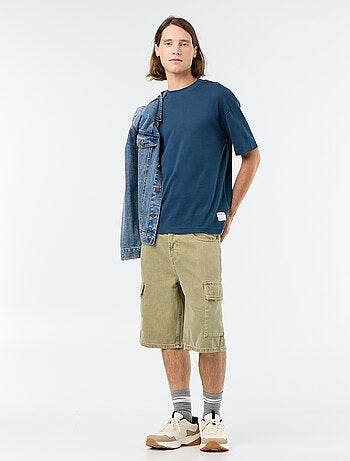Effen short met meerdere zakken