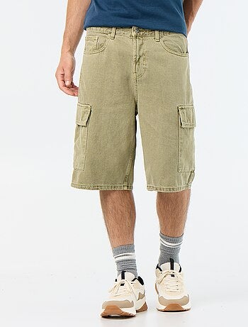Effen short met meerdere zakken