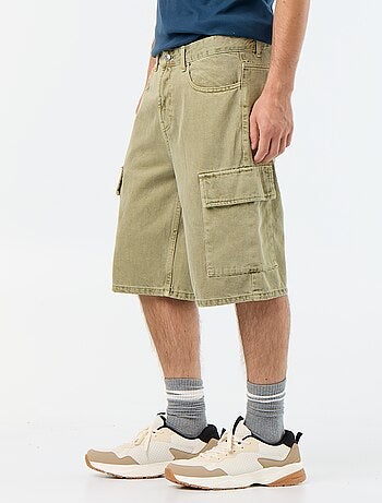 Effen short met meerdere zakken
