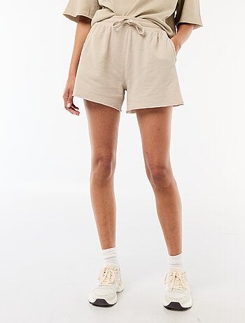 Effen short van French Terry