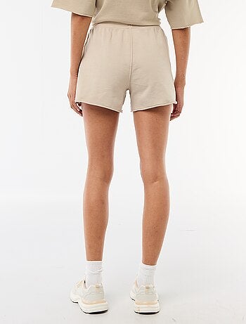 Effen short van French Terry
