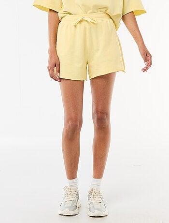 Effen short van French Terry
