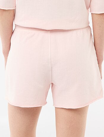 Effen short van French Terry