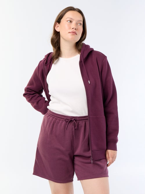 Effen short van lichte joggingstof - Kiabi