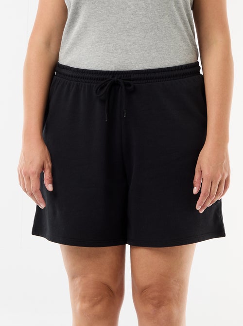 Effen short van lichte joggingstof - Kiabi