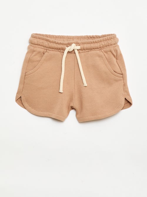 Effen short van lichte molton - Kiabi