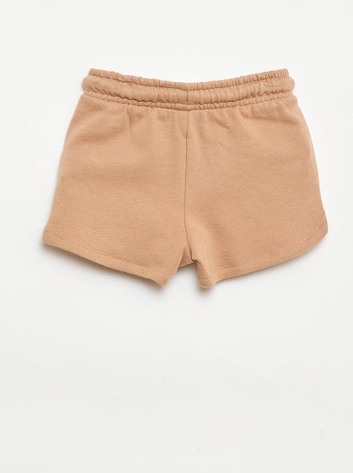 Effen short van lichte molton - Kiabi