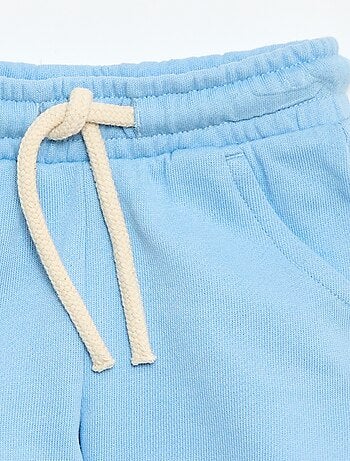 Effen short van lichte molton