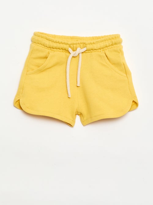 Effen short van lichte molton - Kiabi