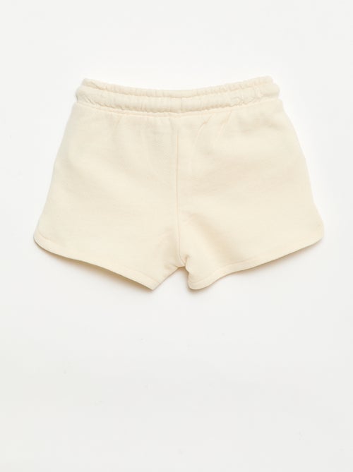 Effen short van lichte molton - Kiabi