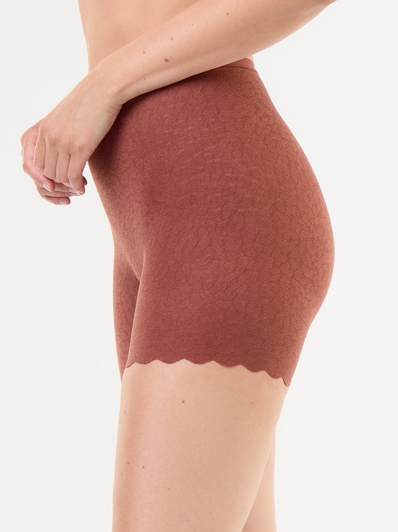 Effen shorty van kant Bruin - Kiabi