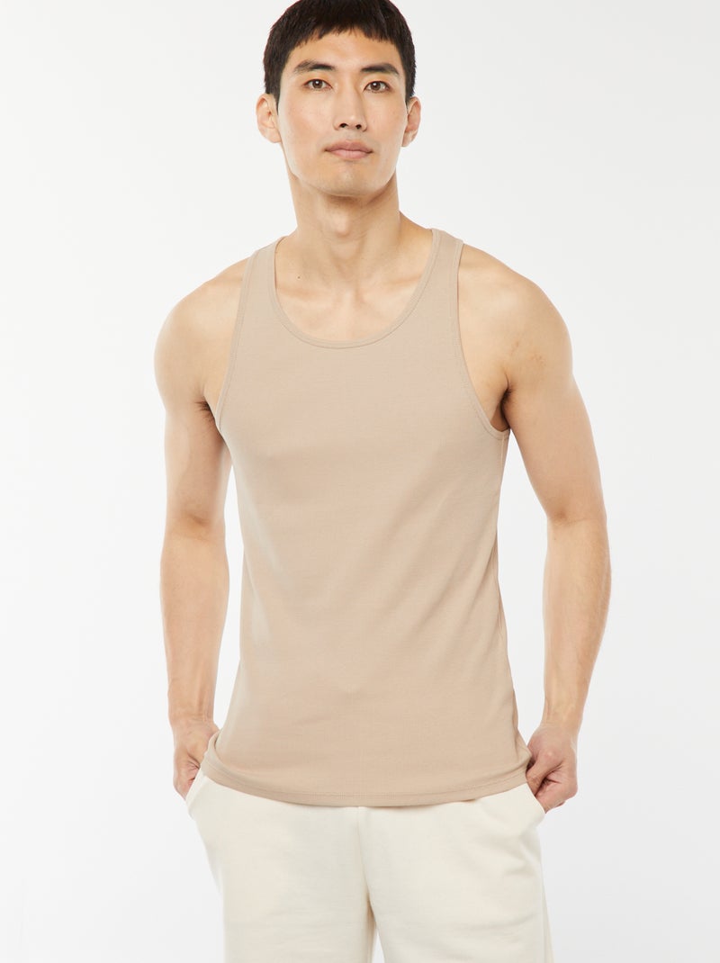 Effen singlet Biege - Kiabi