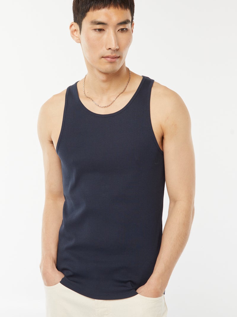 Effen singlet Blauw - Kiabi