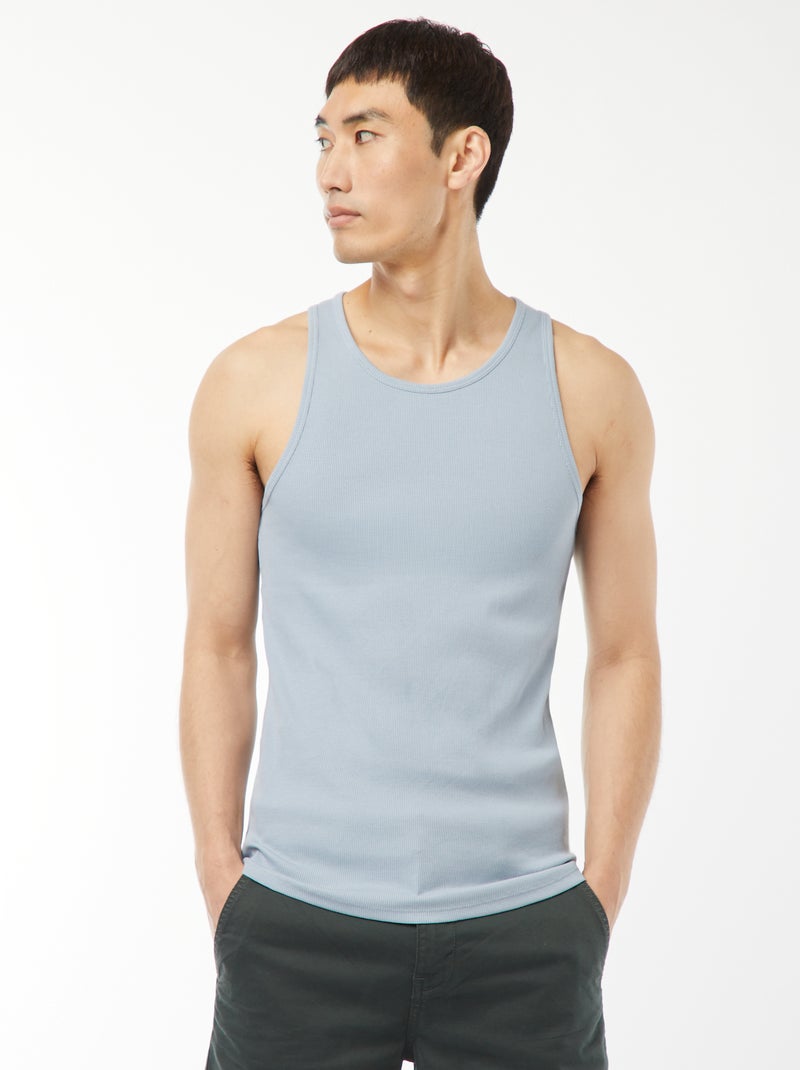 Effen singlet BLAUW - Kiabi