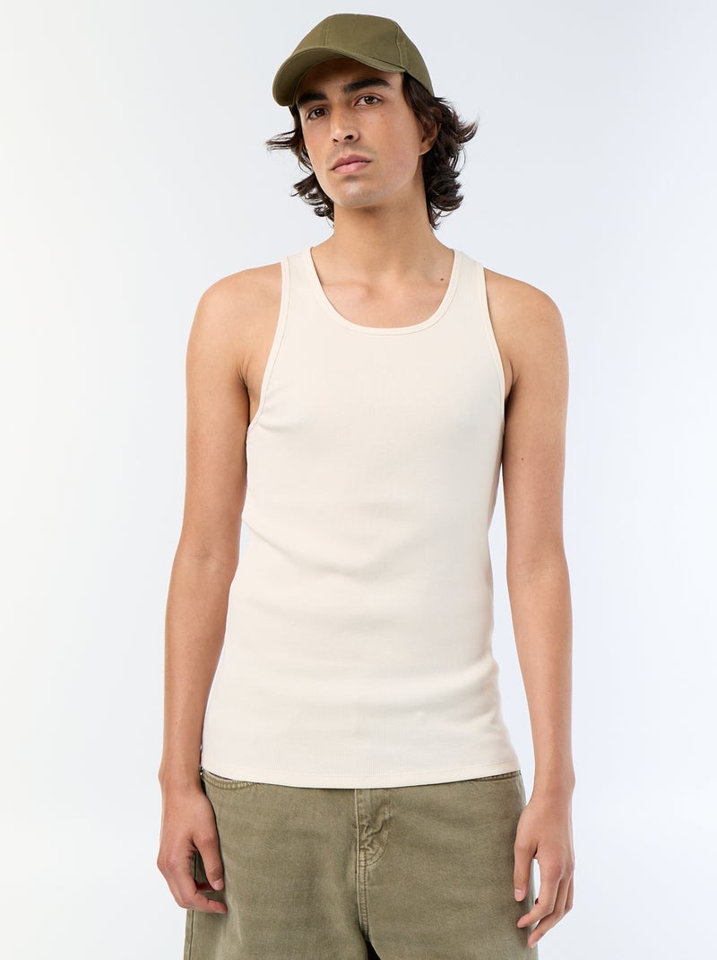 Effen singlet Wit - Kiabi