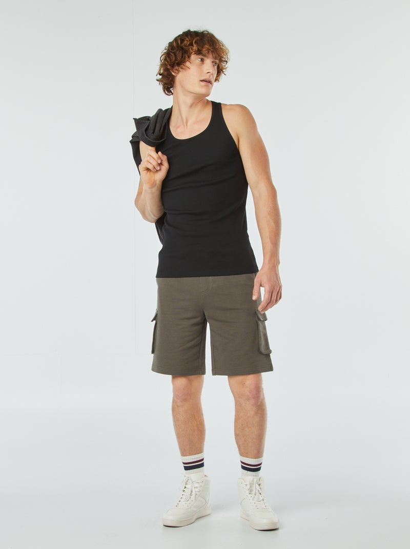 Effen singlet zwart - Kiabi