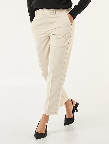 Effen skinny broek met 2 zakken