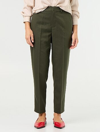 Effen skinny broek met 2 zakken