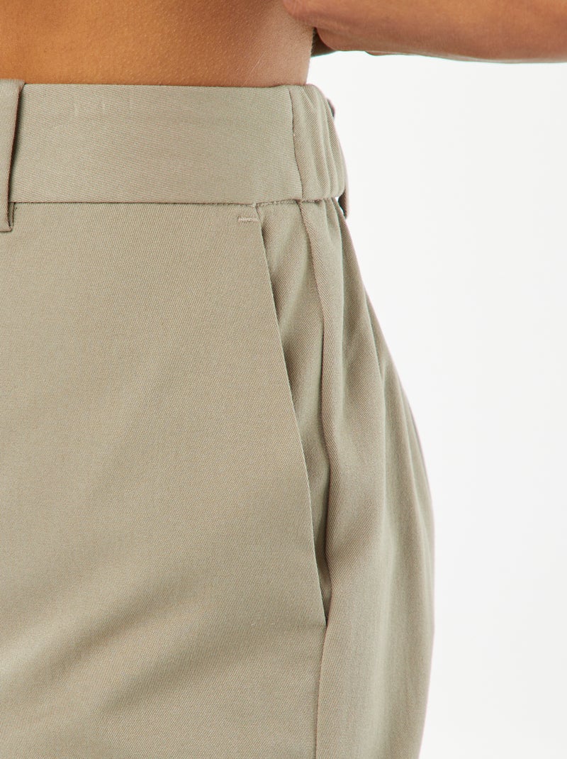 Effen skinny broek met 2 zakken Groen - Kiabi