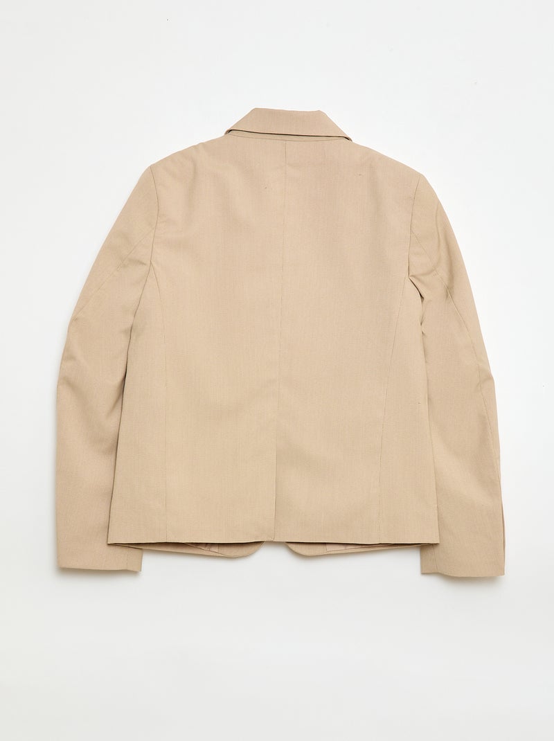 Effen slim-fit colbert Biege - Kiabi