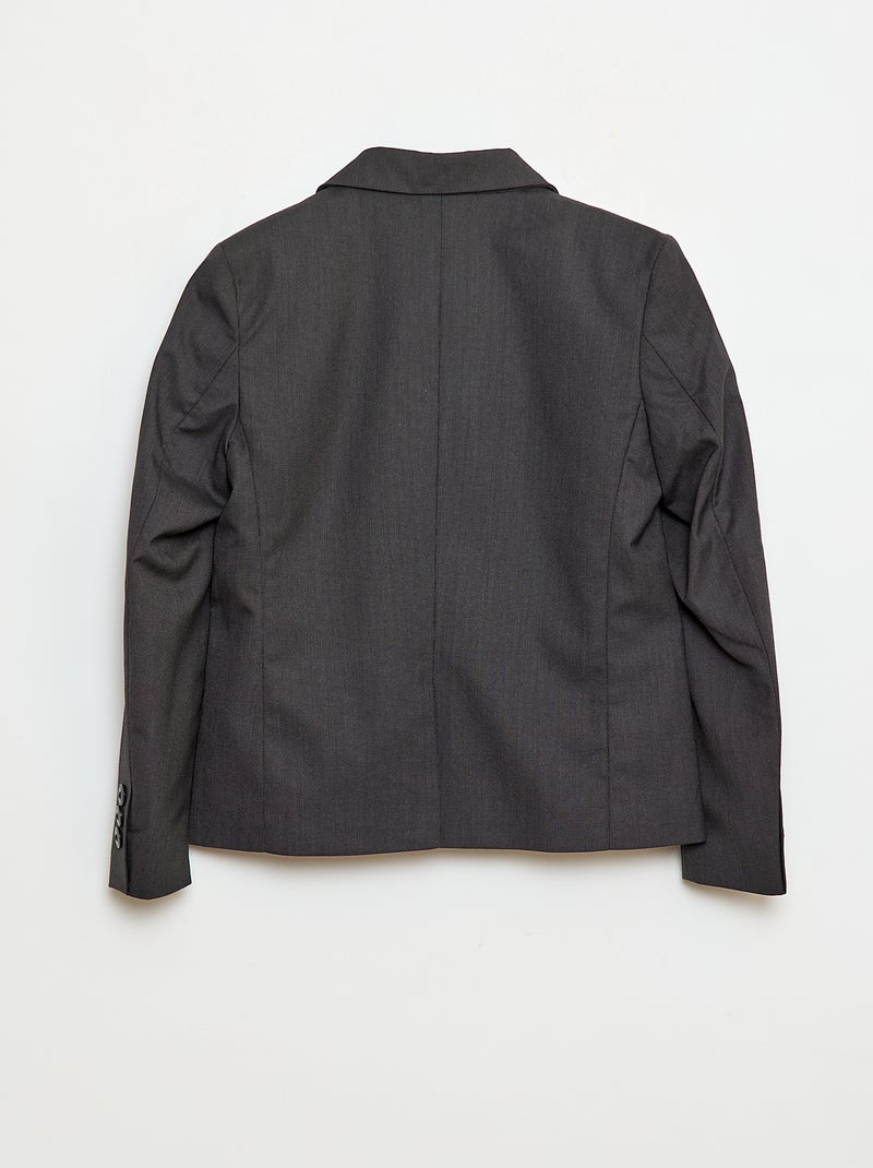 Effen slim-fit colbert zwart - Kiabi