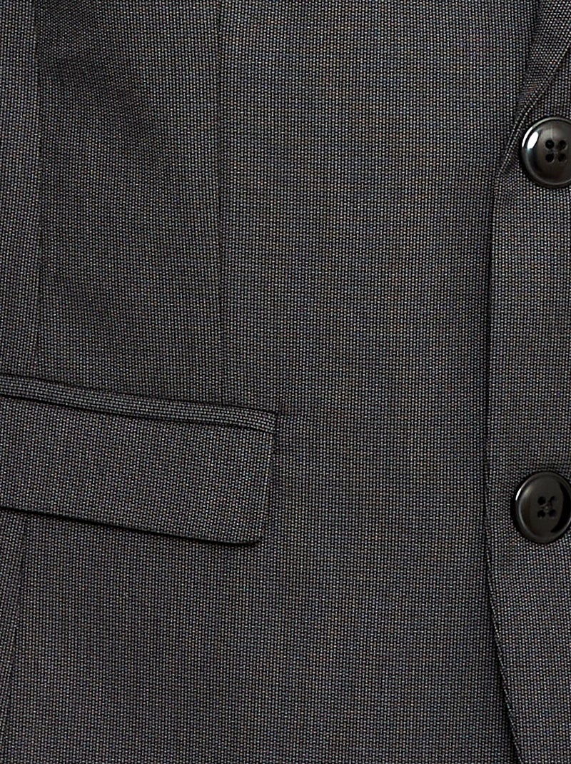 Effen slim-fit colbert zwart - Kiabi