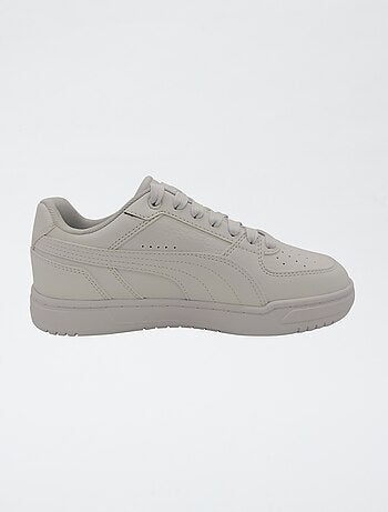 Effen sneakers in imitatieleer