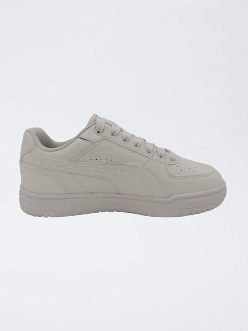 Effen sneakers in imitatieleer - Kiabi