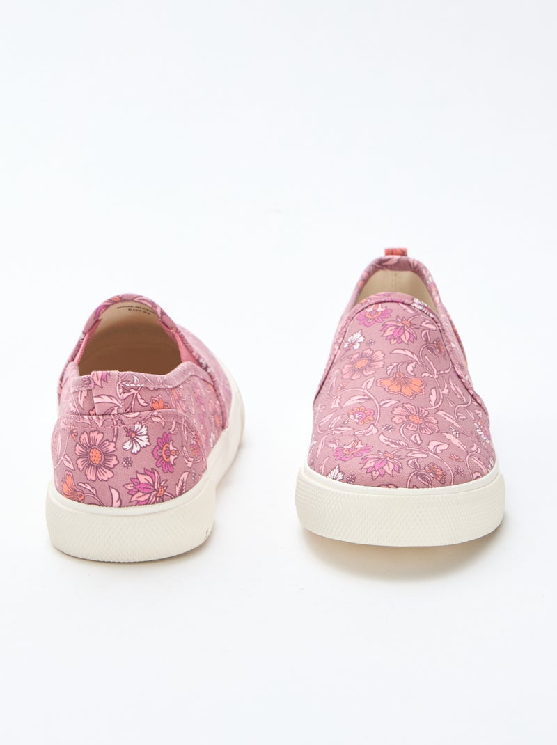 Effen sneakers met print | Slip-onmodel Rose - Kiabi