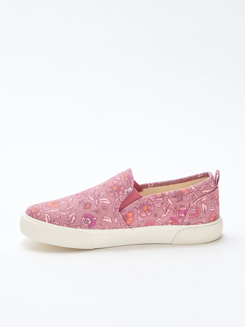 Effen sneakers met print | Slip-onmodel Rose - Kiabi