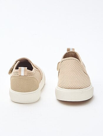 Effen sneakers van mesh | Instapmodel