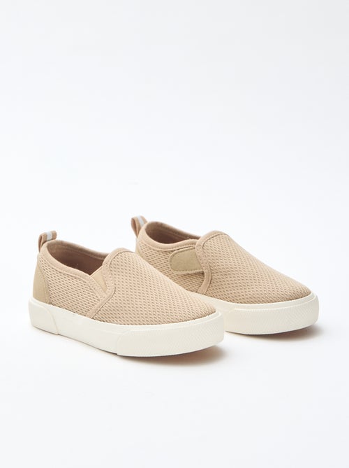Effen sneakers van mesh | Instapmodel - Kiabi