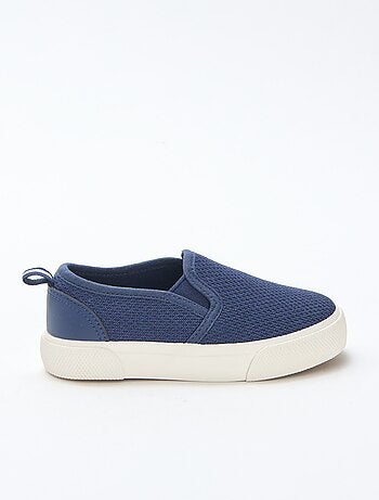 Effen sneakers van mesh | Instapmodel