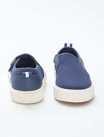 Effen sneakers van mesh | Instapmodel